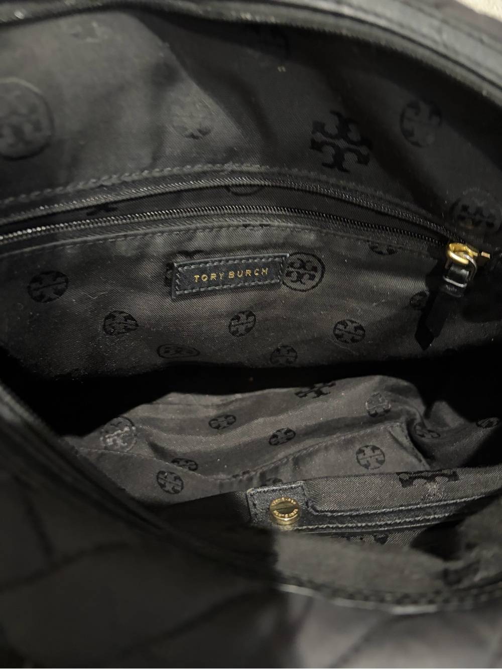 Tory Burch Quilted Tote Bag, Convertible, Women’s Black Crossbody / Shoulder Bag - Picture 5 of 10